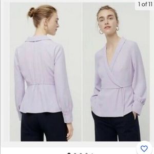 JCrew faux wrap top